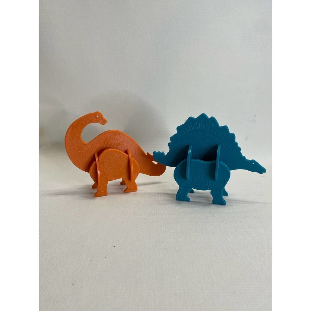 Vintage Chick-Fil-a Meal Toys 3D Puzzle Dinos Dinosaur Set of 2